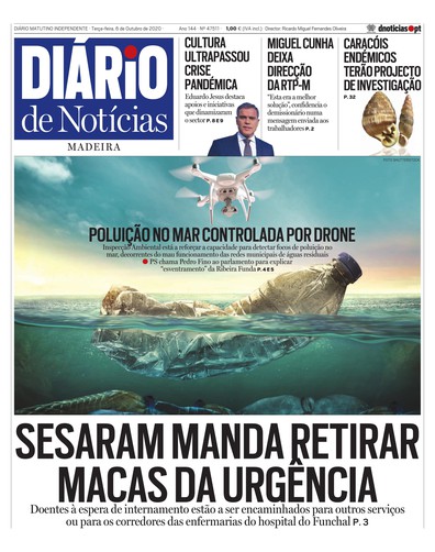 Edição do dia 6 Outubro 2020 da pubicação Diário de Notícias