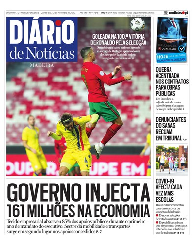 Edição do dia 12 Novembro 2020 da pubicação Diário de Notícias
