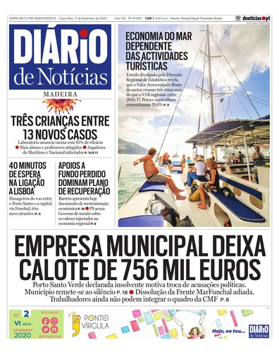 Edição do dia 17 Novembro 2020 da pubicação Diário de Notícias
