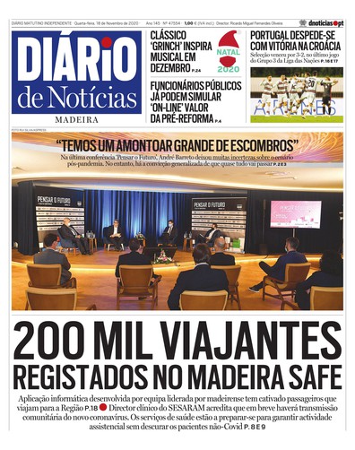 Edição do dia 18 Novembro 2020 da pubicação Diário de Notícias
