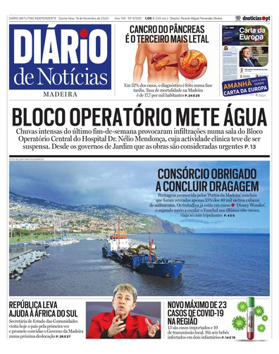 Edição do dia 19 Novembro 2020 da pubicação Diário de Notícias