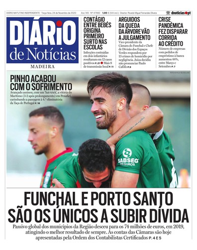 Edição do dia 24 Novembro 2020 da pubicação Diário de Notícias