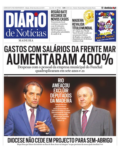 Edição do dia 28 Novembro 2020 da pubicação Diário de Notícias