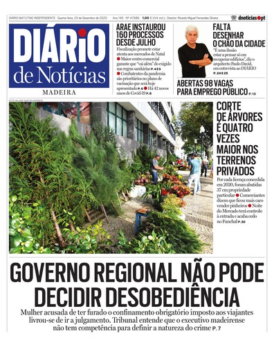 Edição do dia 23 Dezembro 2020 da pubicação Diário de Notícias