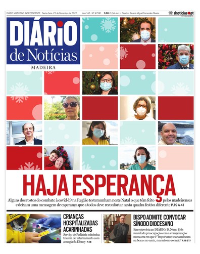 Edição do dia 25 Dezembro 2020 da pubicação Diário de Notícias
