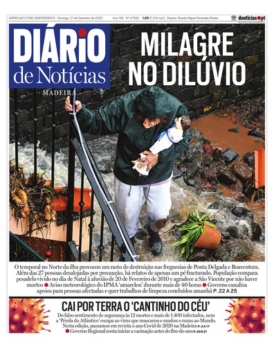 Edição do dia 27 Dezembro 2020 da pubicação Diário de Notícias