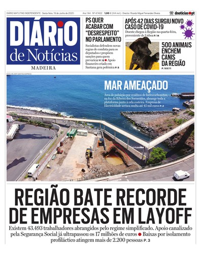 Edição do dia 19 Junho 2020 da pubicação Diário de Notícias