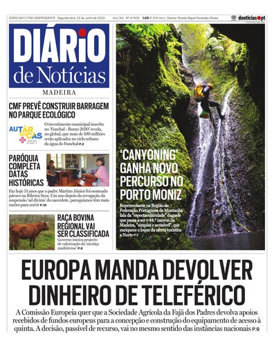Edição do dia 22 Junho 2020 da pubicação Diário de Notícias
