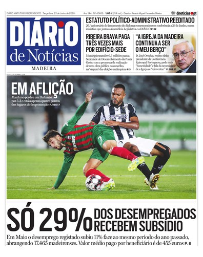 Edição do dia 23 Junho 2020 da pubicação Diário de Notícias