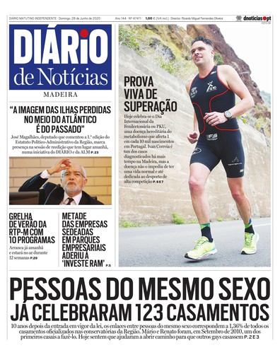 Edição do dia 28 Junho 2020 da pubicação Diário de Notícias
