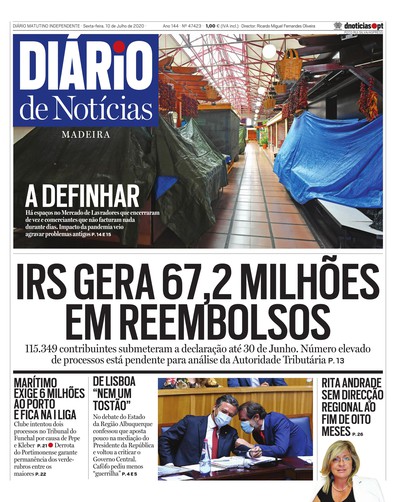 Edição do dia 10 Julho 2020 da pubicação Diário de Notícias