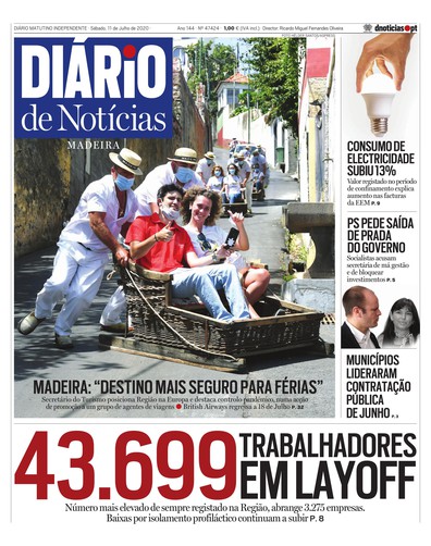 Edição do dia 11 Julho 2020 da pubicação Diário de Notícias