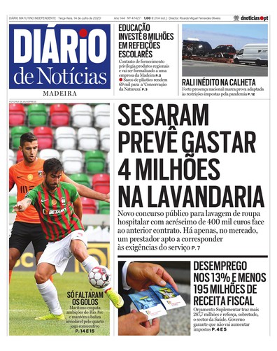 Edição do dia 14 Julho 2020 da pubicação Diário de Notícias