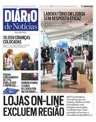 Edição do dia 15 Julho 2020 da pubicação Diário de Notícias