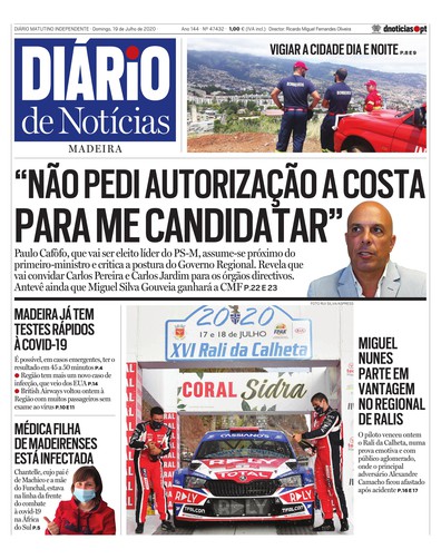 Edição do dia 19 Julho 2020 da pubicação Diário de Notícias