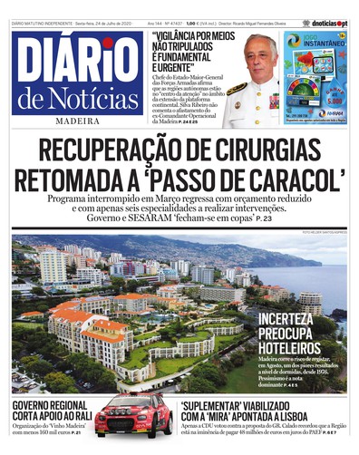 Edição do dia 24 Julho 2020 da pubicação Diário de Notícias