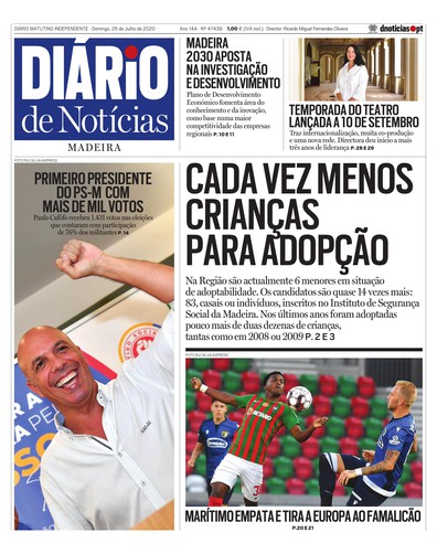 Edição do dia 26 Julho 2020 da pubicação Diário de Notícias