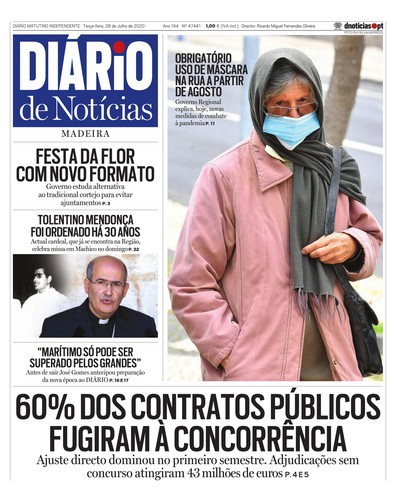 Edição do dia 28 Julho 2020 da pubicação Diário de Notícias
