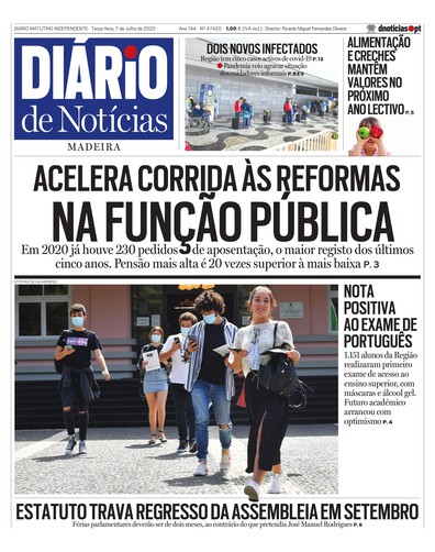 Edição do dia 7 Julho 2020 da pubicação Diário de Notícias