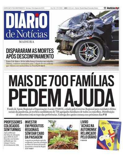 Edição do dia 16 Agosto 2020 da pubicação Diário de Notícias