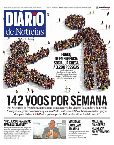 Edição do dia 23 Agosto 2020 da pubicação Diário de Notícias