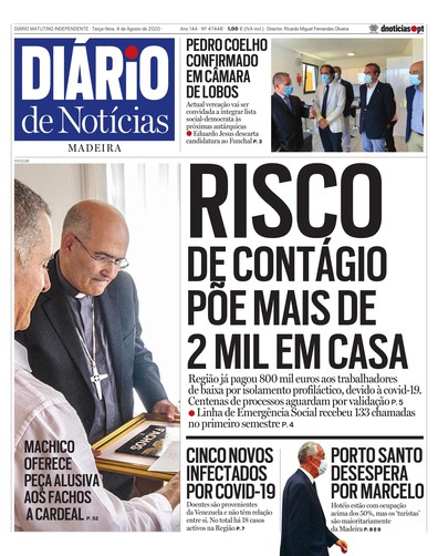 Edição do dia 4 Agosto 2020 da pubicação Diário de Notícias