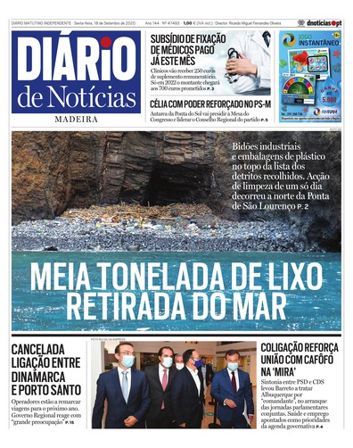 Edição do dia 18 Setembro 2020 da pubicação Diário de Notícias