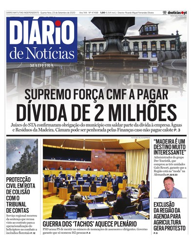Edição do dia 23 Setembro 2020 da pubicação Diário de Notícias
