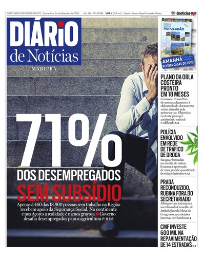 Edição do dia 24 Setembro 2020 da pubicação Diário de Notícias