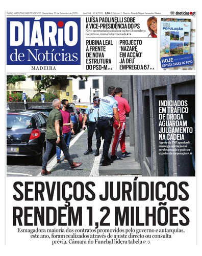 Edição do dia 25 Setembro 2020 da pubicação Diário de Notícias