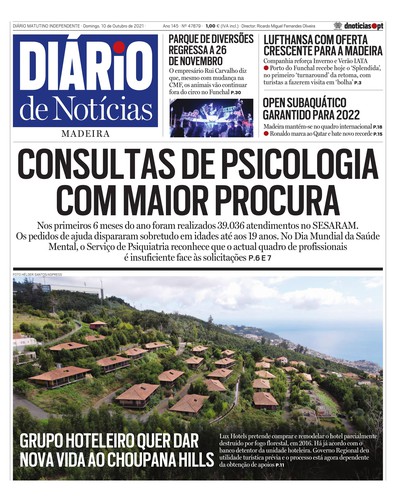 Edição do dia 10 Outubro 2021 da pubicação Diário de Notícias