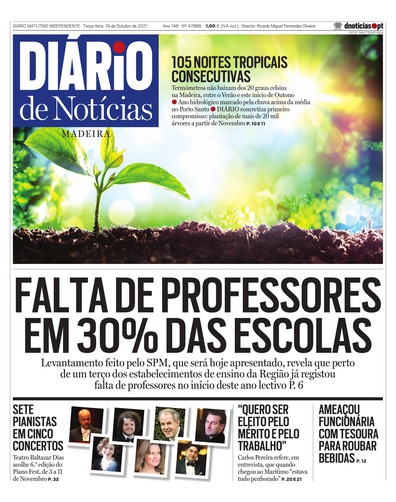 Edição do dia 19 Outubro 2021 da pubicação Diário de Notícias