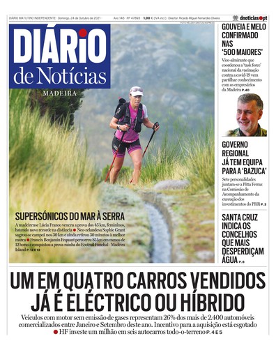 Edição do dia 24 Outubro 2021 da pubicação Diário de Notícias