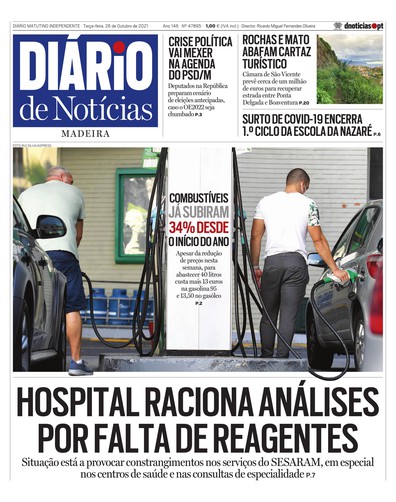 Edição do dia 26 Outubro 2021 da pubicação Diário de Notícias