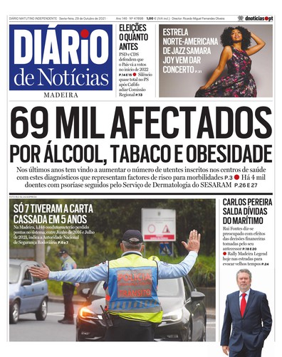 Edição do dia 29 Outubro 2021 da pubicação Diário de Notícias