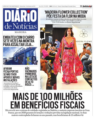 Edição do dia 7 Outubro 2021 da pubicação Diário de Notícias