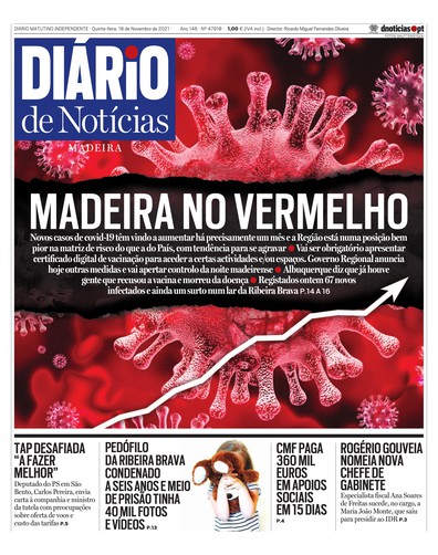 Edição do dia 18 Novembro 2021 da pubicação Diário de Notícias