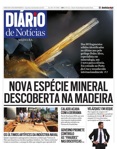 Edição do dia 9 Novembro 2021 da pubicação Diário de Notícias