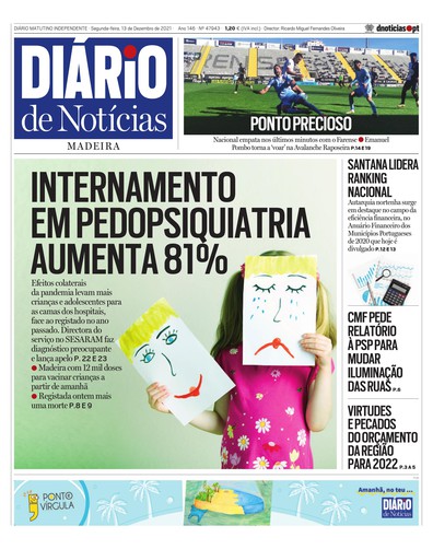 Edição do dia 13 Dezembro 2021 da pubicação Diário de Notícias