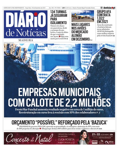 Edição do dia 14 Dezembro 2021 da pubicação Diário de Notícias