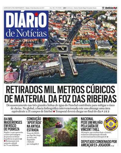 Edição do dia 18 Dezembro 2021 da pubicação Diário de Notícias