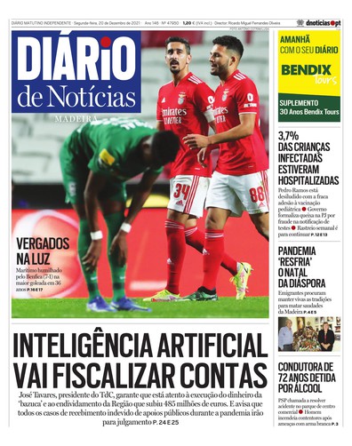 Edição do dia 20 Dezembro 2021 da pubicação Diário de Notícias