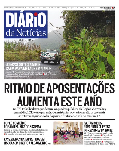 Edição do dia 22 Dezembro 2021 da pubicação Diário de Notícias