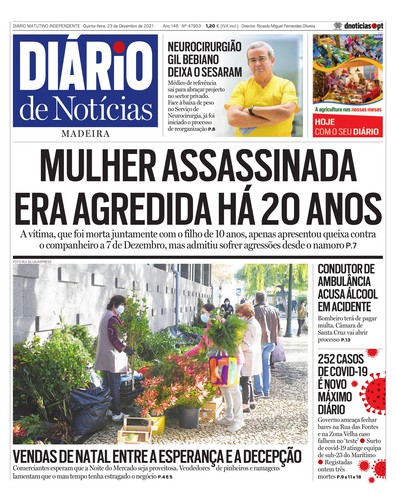Edição do dia 23 Dezembro 2021 da pubicação Diário de Notícias