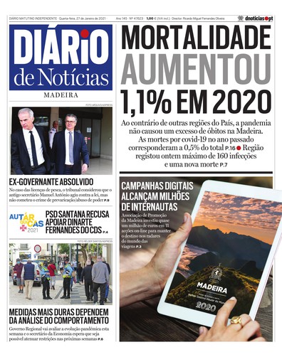 Edição do dia 27 Janeiro 2021 da pubicação Diário de Notícias