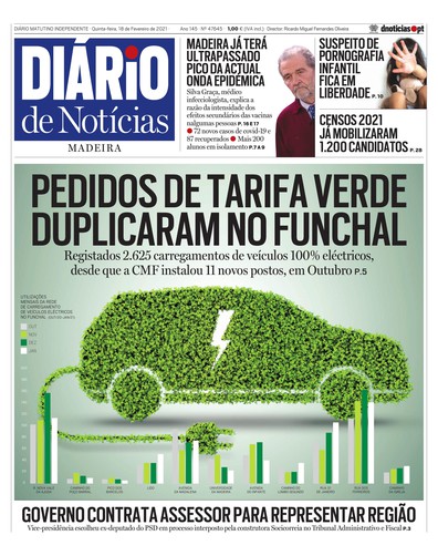 Edição do dia 18 Fevereiro 2021 da pubicação Diário de Notícias