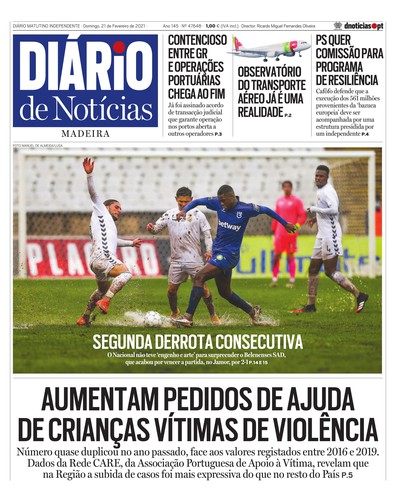 Edição do dia 21 Fevereiro 2021 da pubicação Diário de Notícias