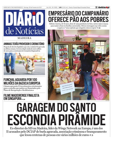 Edição do dia 28 Fevereiro 2021 da pubicação Diário de Notícias