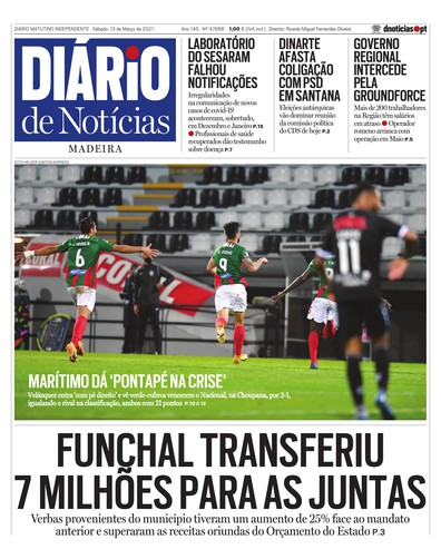Edição do dia 13 Março 2021 da pubicação Diário de Notícias