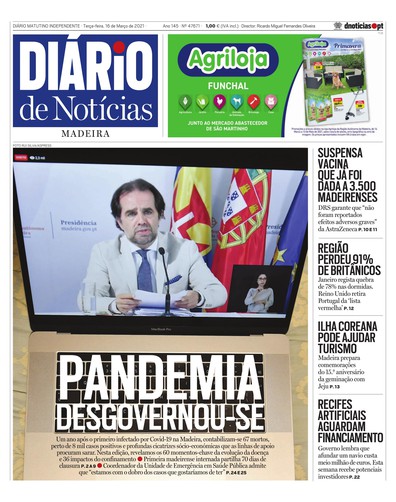 Edição do dia 16 Março 2021 da pubicação Diário de Notícias